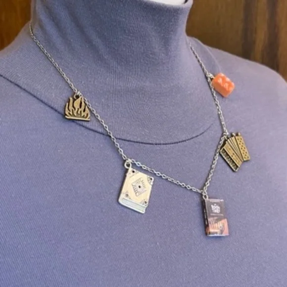 The Book Thief by Markus Zusak Handmade Literature Necklace Book Cover Accordion - Picture 10 of 16